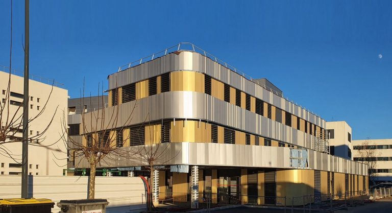 Construction du bâtiment "IPREM II" sur le site d'Hélioparc à Pau